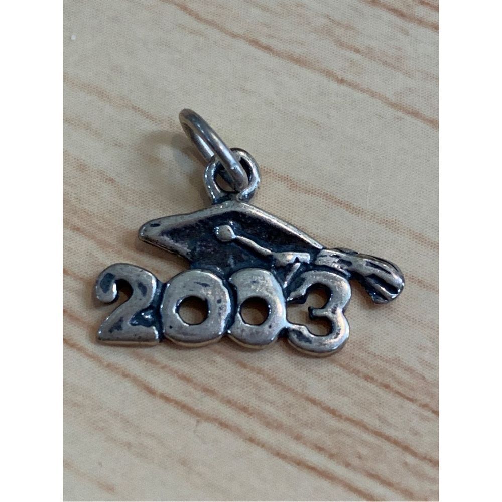 .925 Graduate 2003 Sterling Silver Jewelry Charm